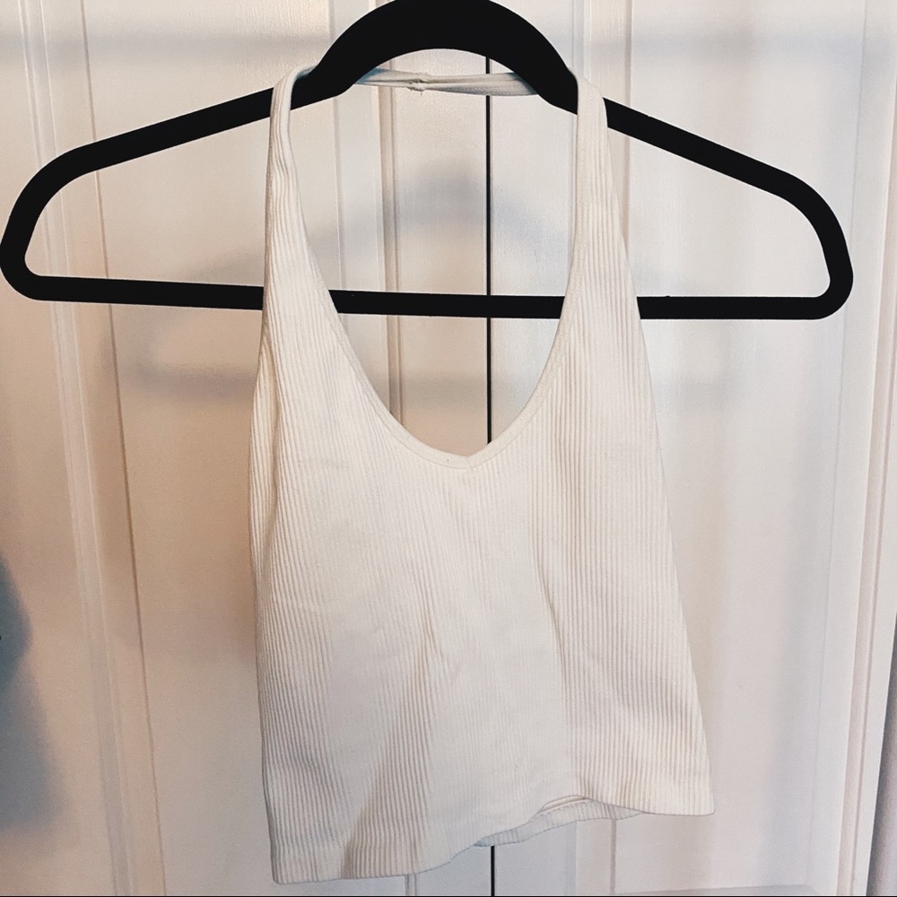 Urban Outfitters Ribbed Halter Tank